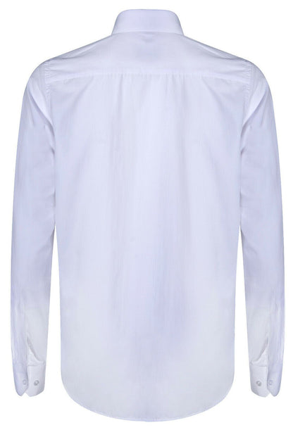 Mens Club Collar White Shirt 1920s Peaky Blinders With Bar Poplin Pin Smart