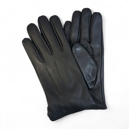 Men’s Italian Leather Warm Wool Lining Winter Gloves - M-LGV-305