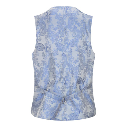 Boys 3 Piece Light Blue Classic Retro Suit