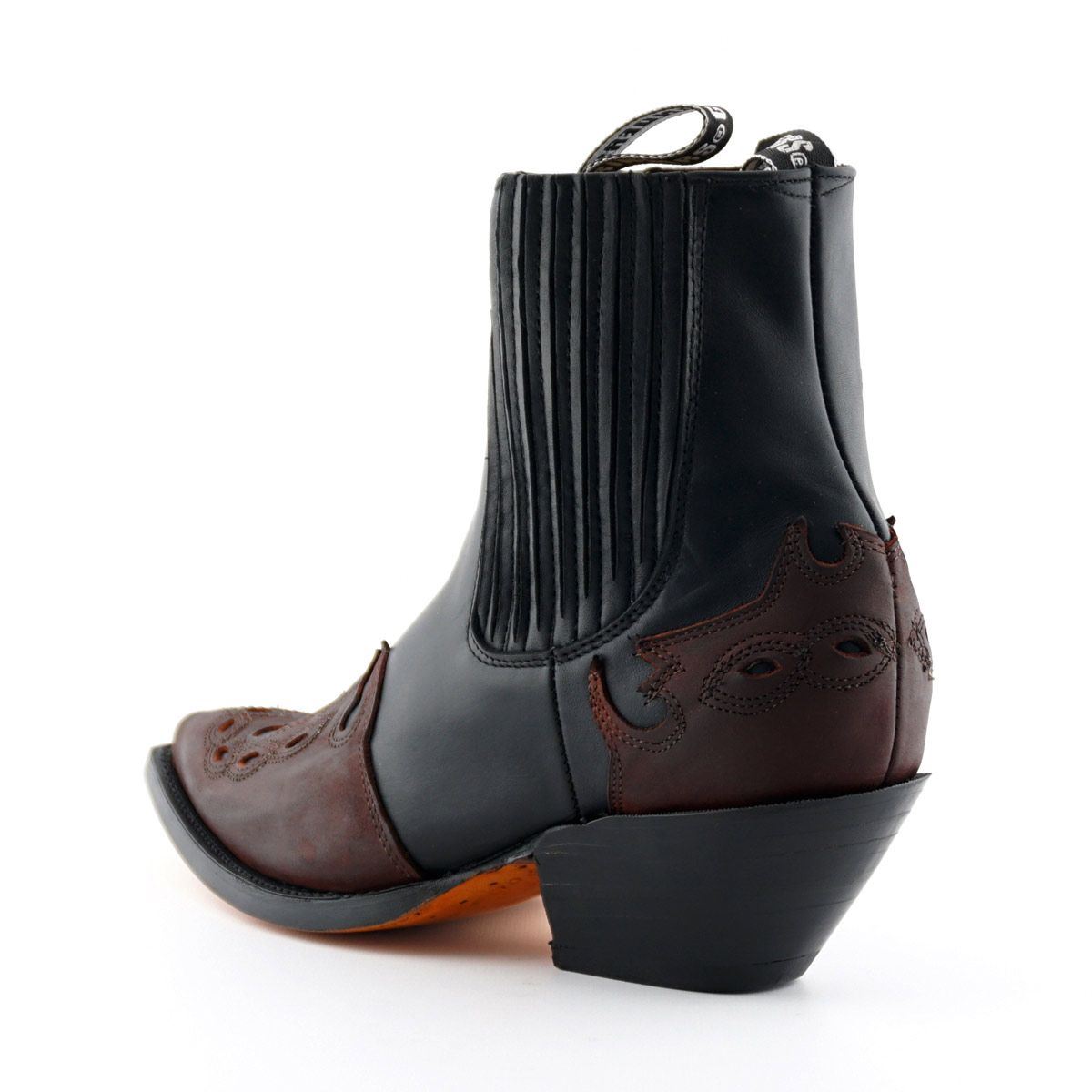 Grinders Unisex Leather Black Western Boots- Arizona Lo