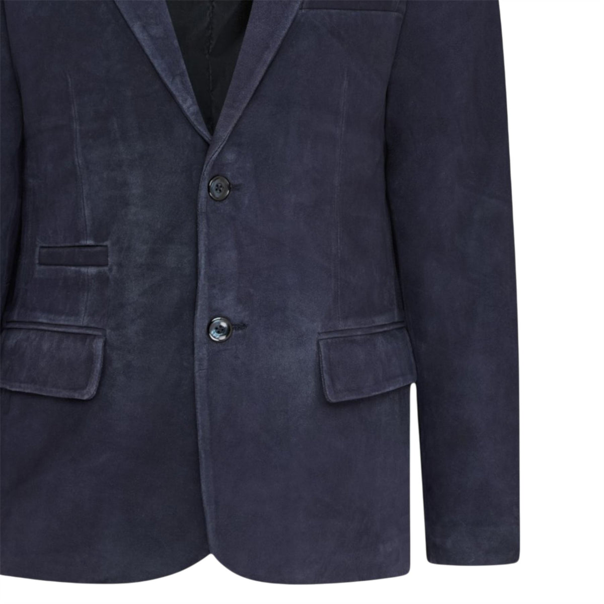 Mens Slim Goat Suede Italian Blazer Jacket-Somero