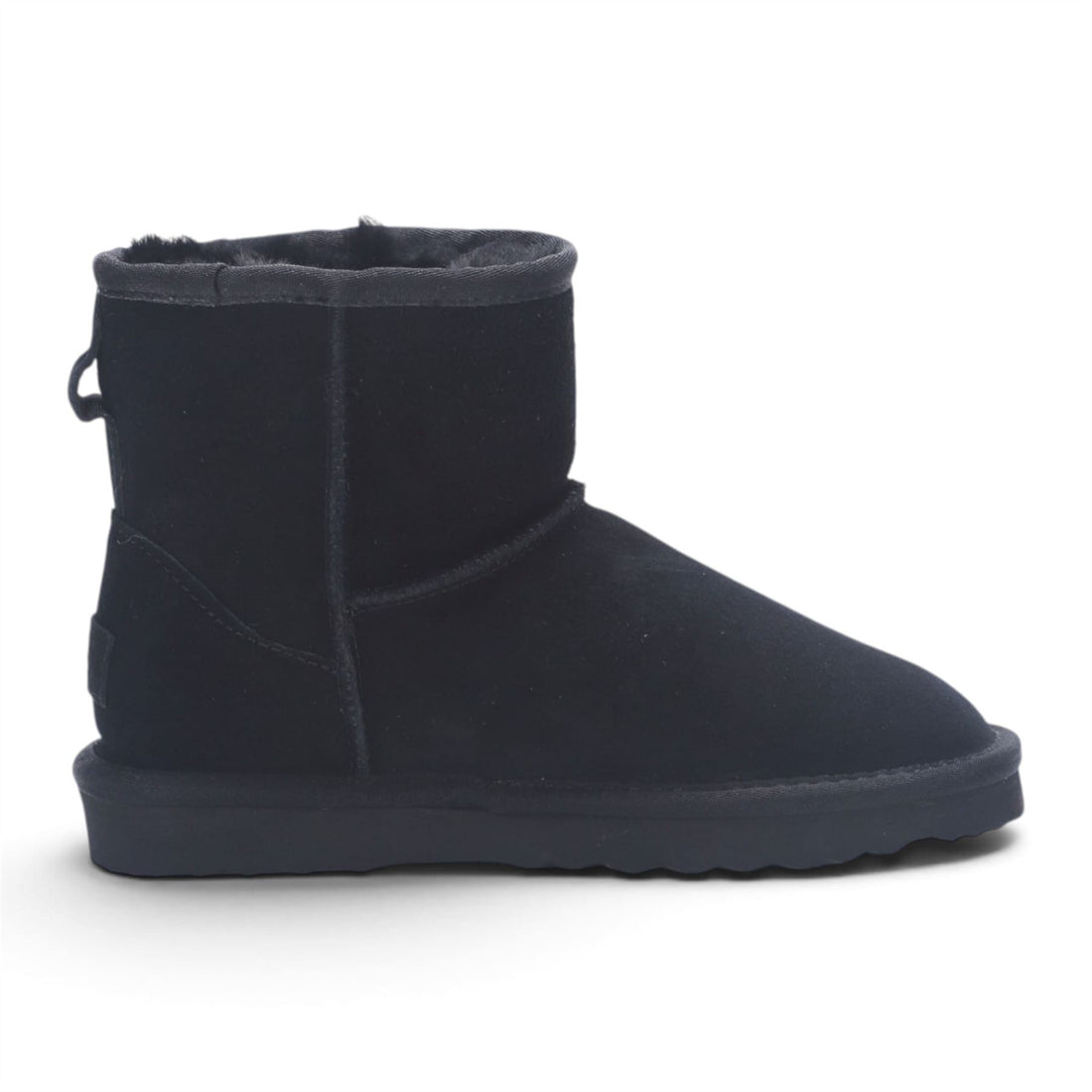 Women’s Black Genuine Sheepskin Real Fur Winter Ankle Boots - Frost