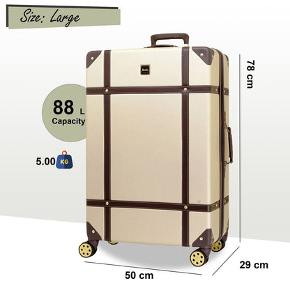 Alexandria Large Hard Shell Suitcase in Gold
