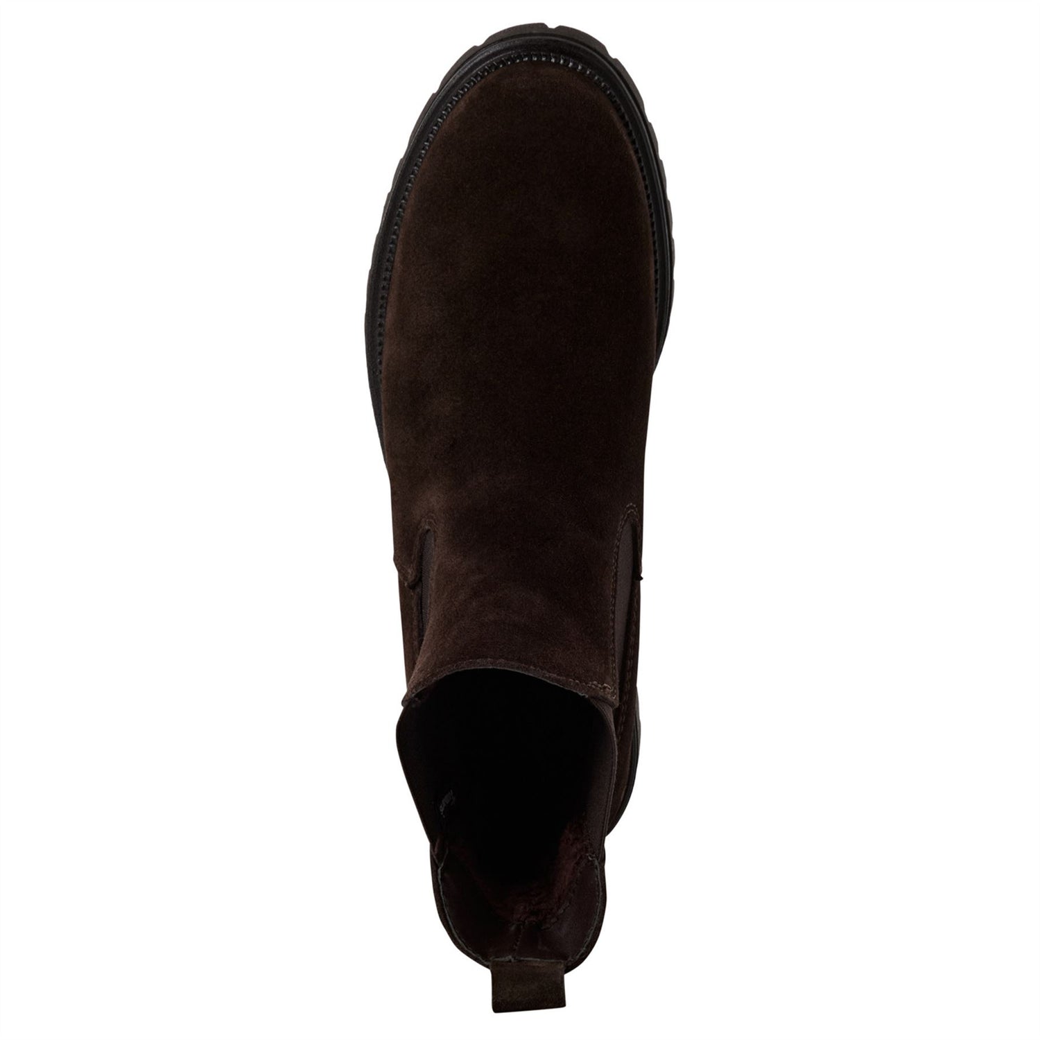 Tamaris Womens Mocca Brown Leather Classic High Chelsea Ankle Boots