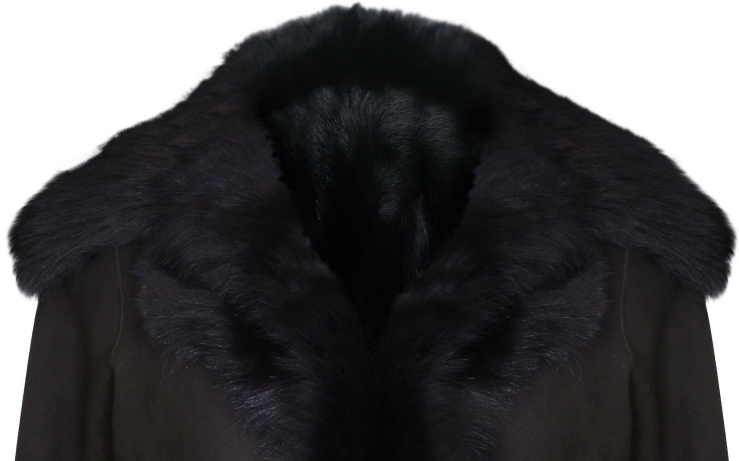 Womens Suede Toscana Sheepskin Trench Coat-Rochester