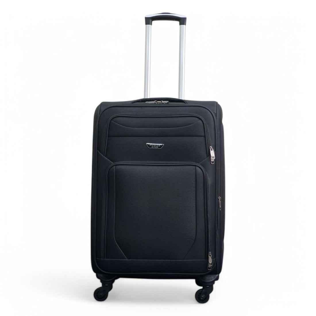 Nagoya Medium Soft Shell Suitcase in Black