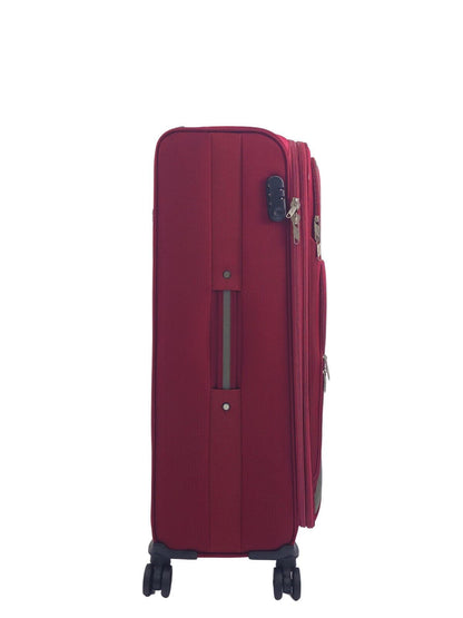 Ashland Large Soft Shell Suitcase in Burgundy