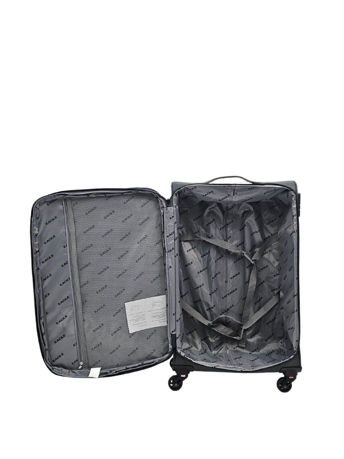 Lightweight Soft Cabin 4 Wheel Luggage Travel TSA Bag
