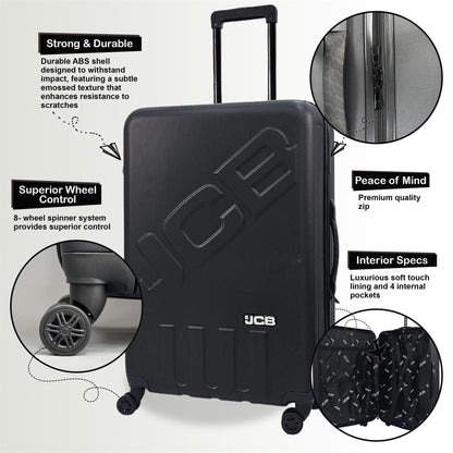 Cottonwood Large Soft Shell Suitcase in Black