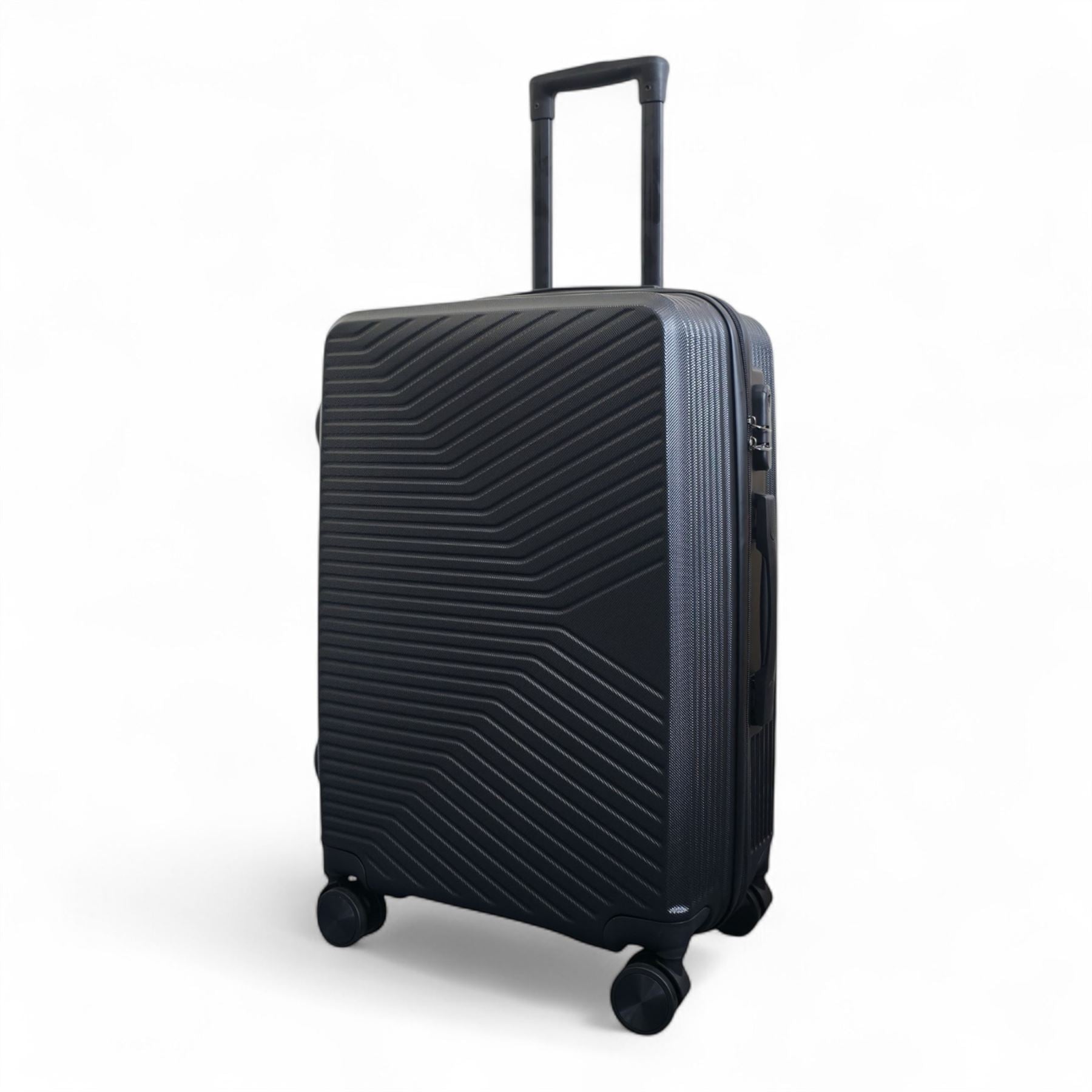Junee Medium Hard Shell Suitcase in Black