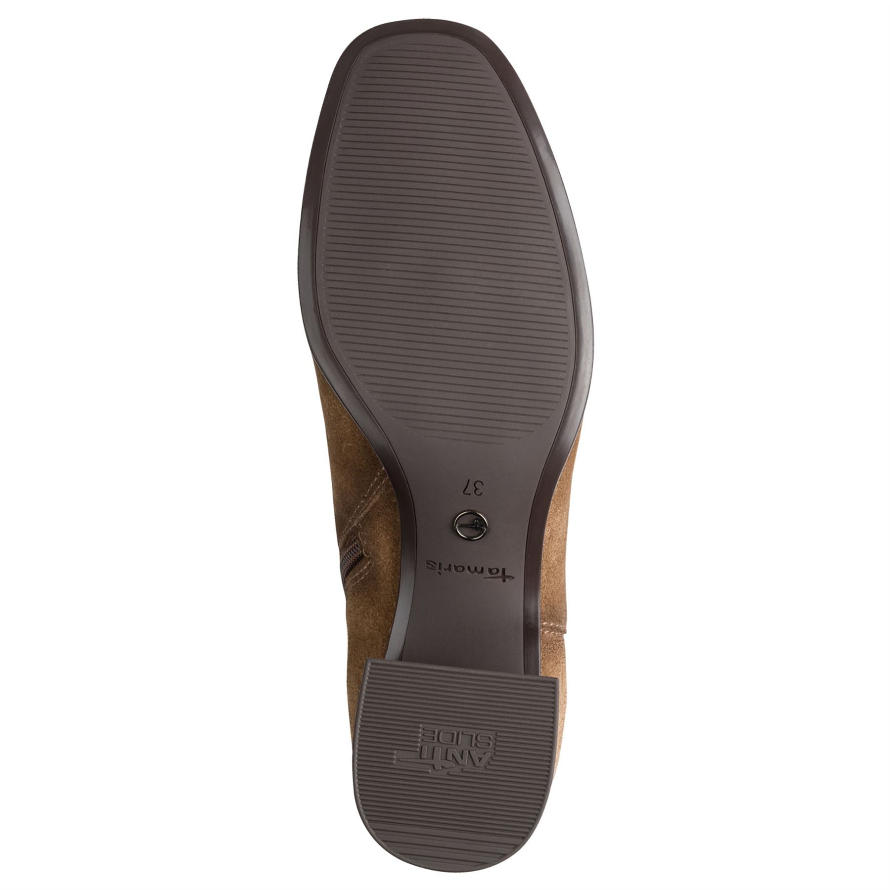 Tamaris Womens Camel Brown Leather Knee High Heel Riding Boots