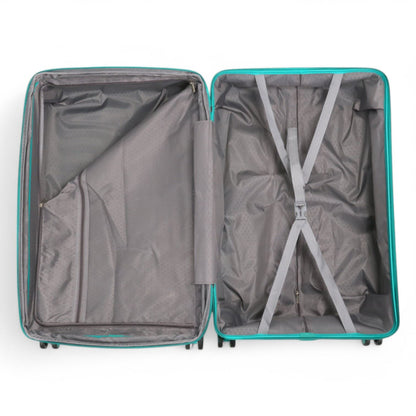 Balranald Large Hard Shell Suitcase in Aqua Blue