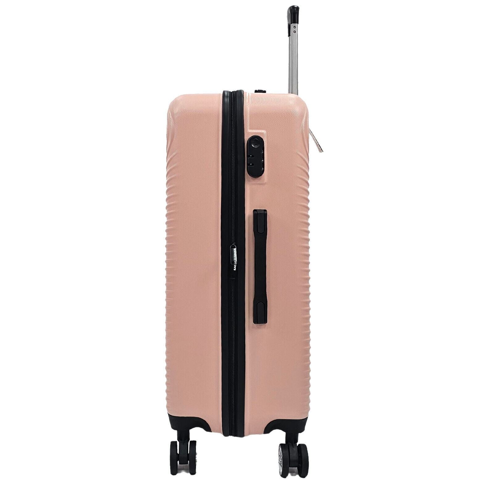 Brookside Extra Large Hard Shell Suitcase in Rose Gold