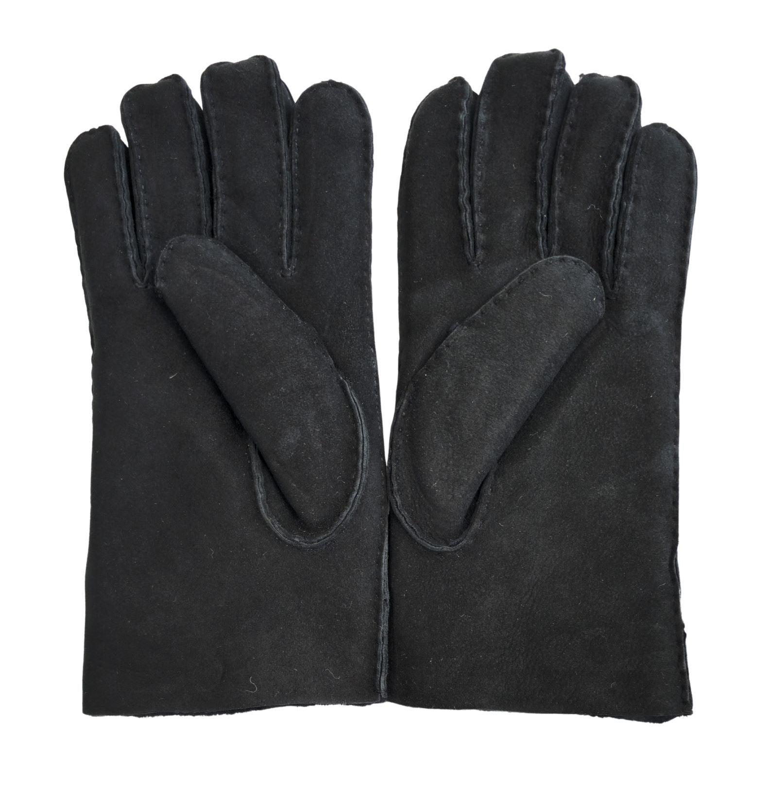 Mens Luxury Sheepskin Suede Leather Gloves