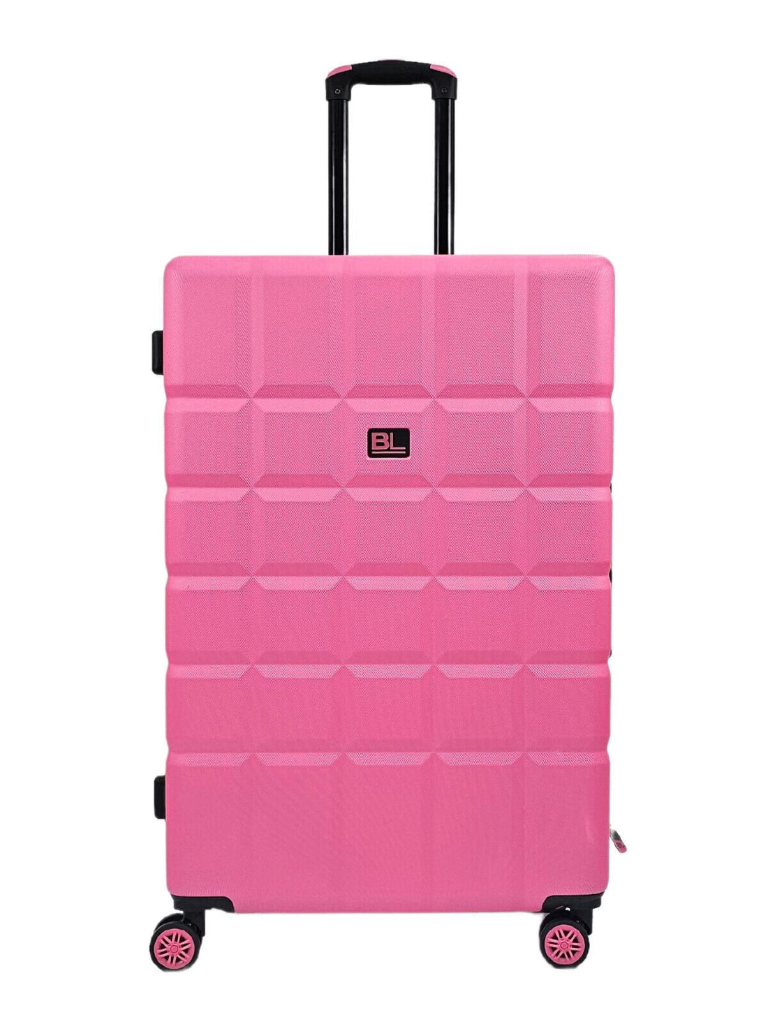 Pink Hard Shell Classic Suitcase Set 8 Wheel Cabin Luggage Case Travel Bag
