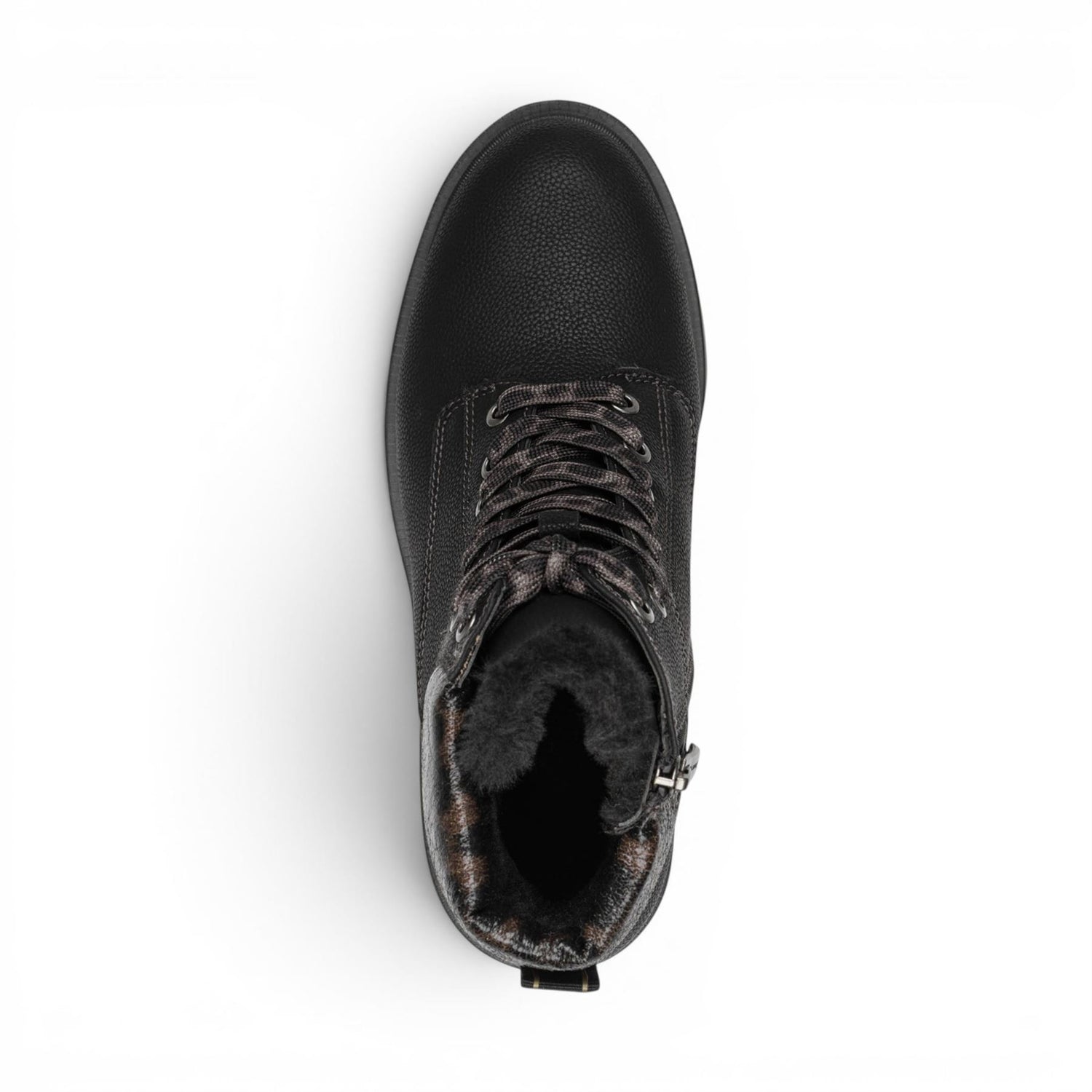 Tamaris Women’s Black Warm Lace-Up Winter Outdoor Ankle Boots - 26266-43