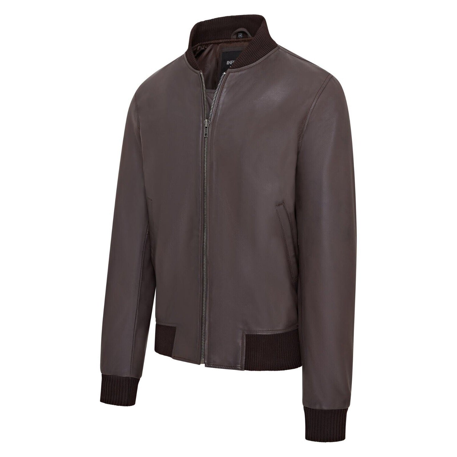 Mens Soft Leather MA-1 Varsity Bomber Jacket  - Uppingham