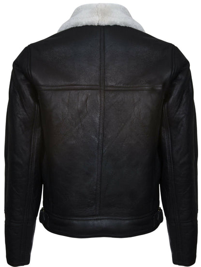 Mens Flying Sheepskin WW2 Bomber Jacket-Haverhill