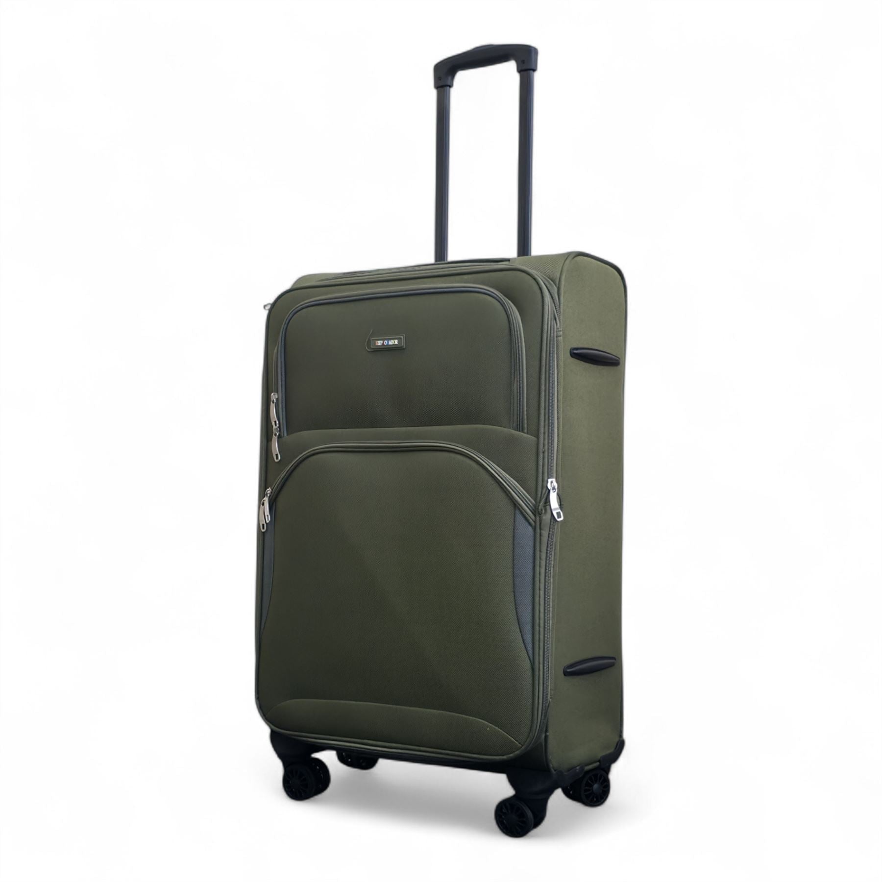 Gosford Medium Soft Shell Suitcase in Green