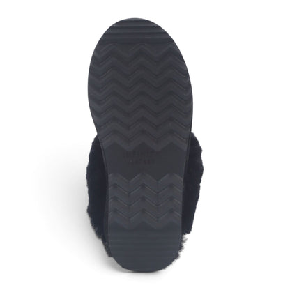 Womens Genuine Sheepskin Fur Mule Winter Slippers