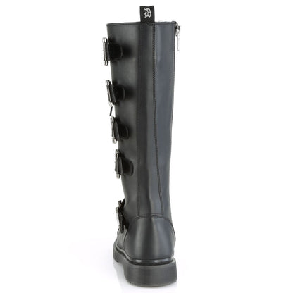 Demonia Bolt 425 Black Vegan Leather Knee High Boots