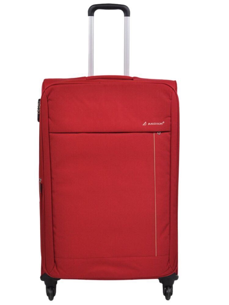 Carrollton Large Soft Shell Suitcase in Red