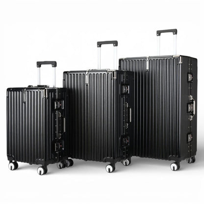 Airdrie Set of 3 Hard Shell Suitcase in Black