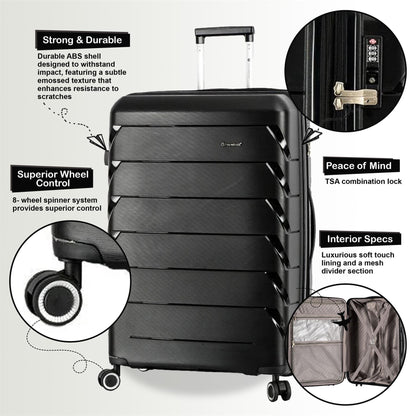 Camden Medium Hard Shell Suitcase in Black