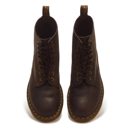 Dr Martens 1460 Brown Crazy Horse Leather Combat Boots - 11822203