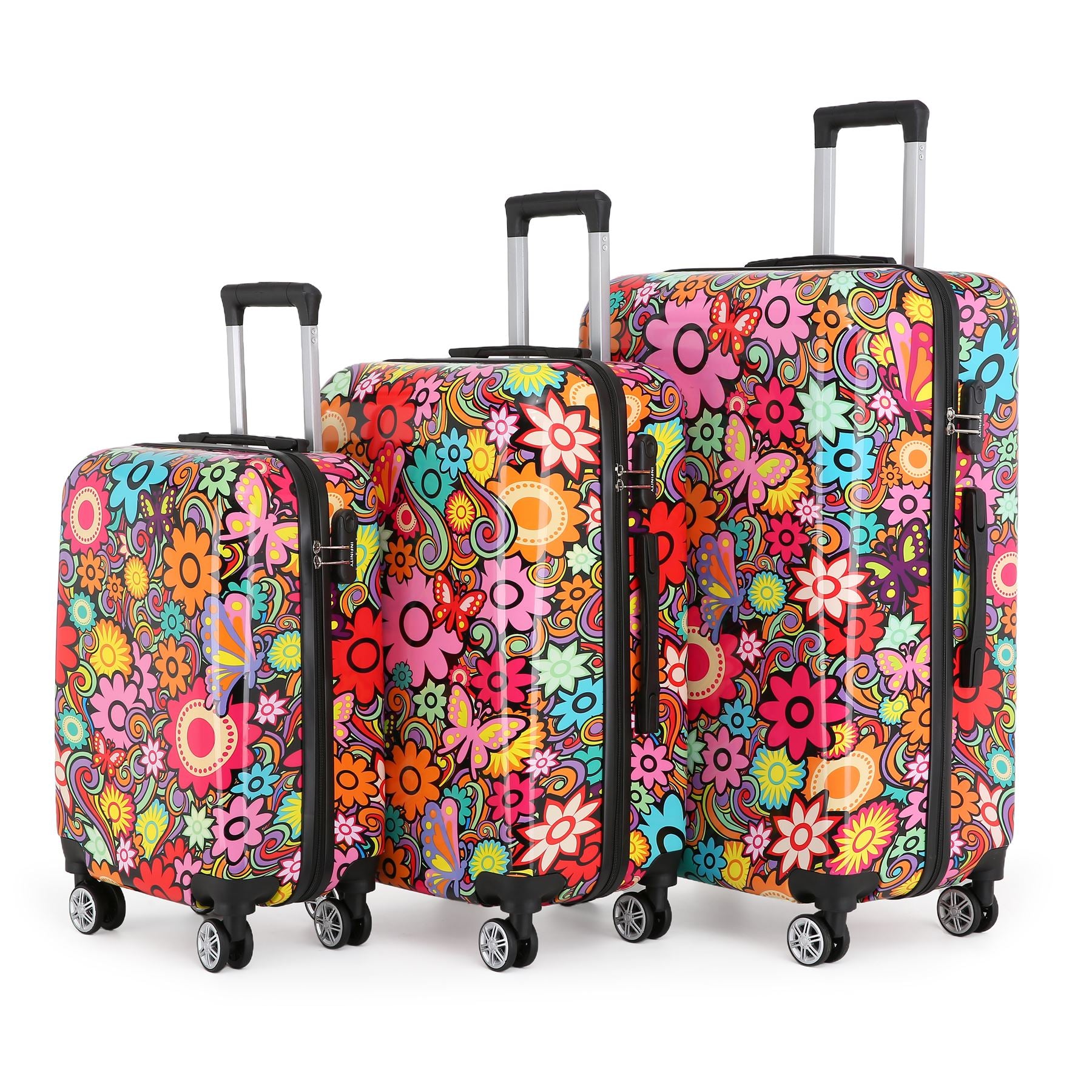 Congleton Set of 3 Hard Shell Suitcase in Flower