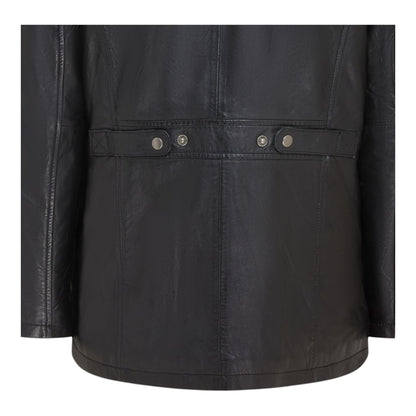 Men’s Leather Military Jacket Outwear Trenchcoat - Field