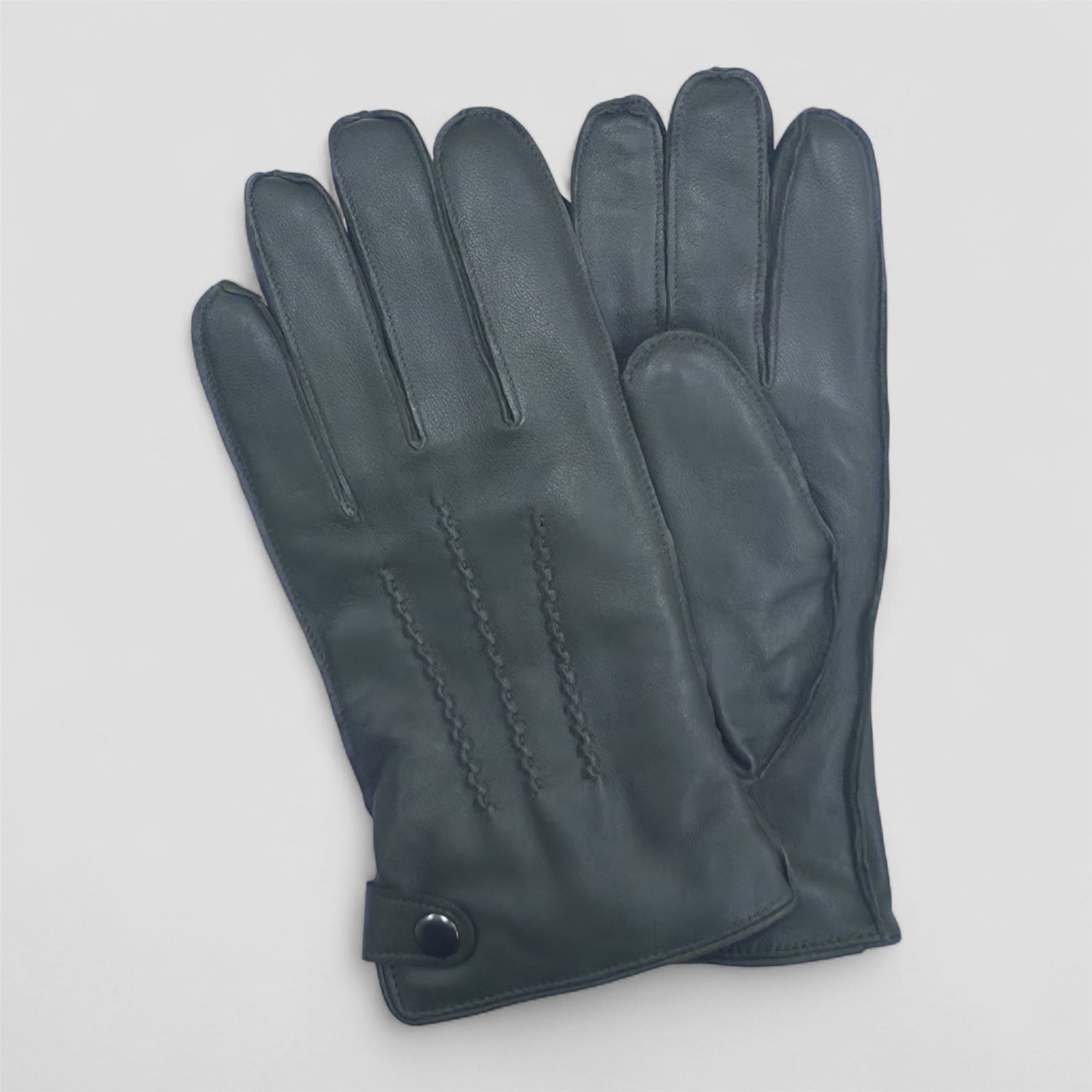 Men’s Italian Leather Warm Wool-Lined Winter Gloves - M-LGV-505