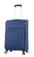 Lightweight Blue Soft Casing Suitcases 8 Wheel Luggage Travel - Upperclass Fashions 