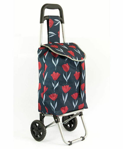 40L Lightweight Shopping Trolley Wheeled Folding Durable Cart Strong Bag Grocery