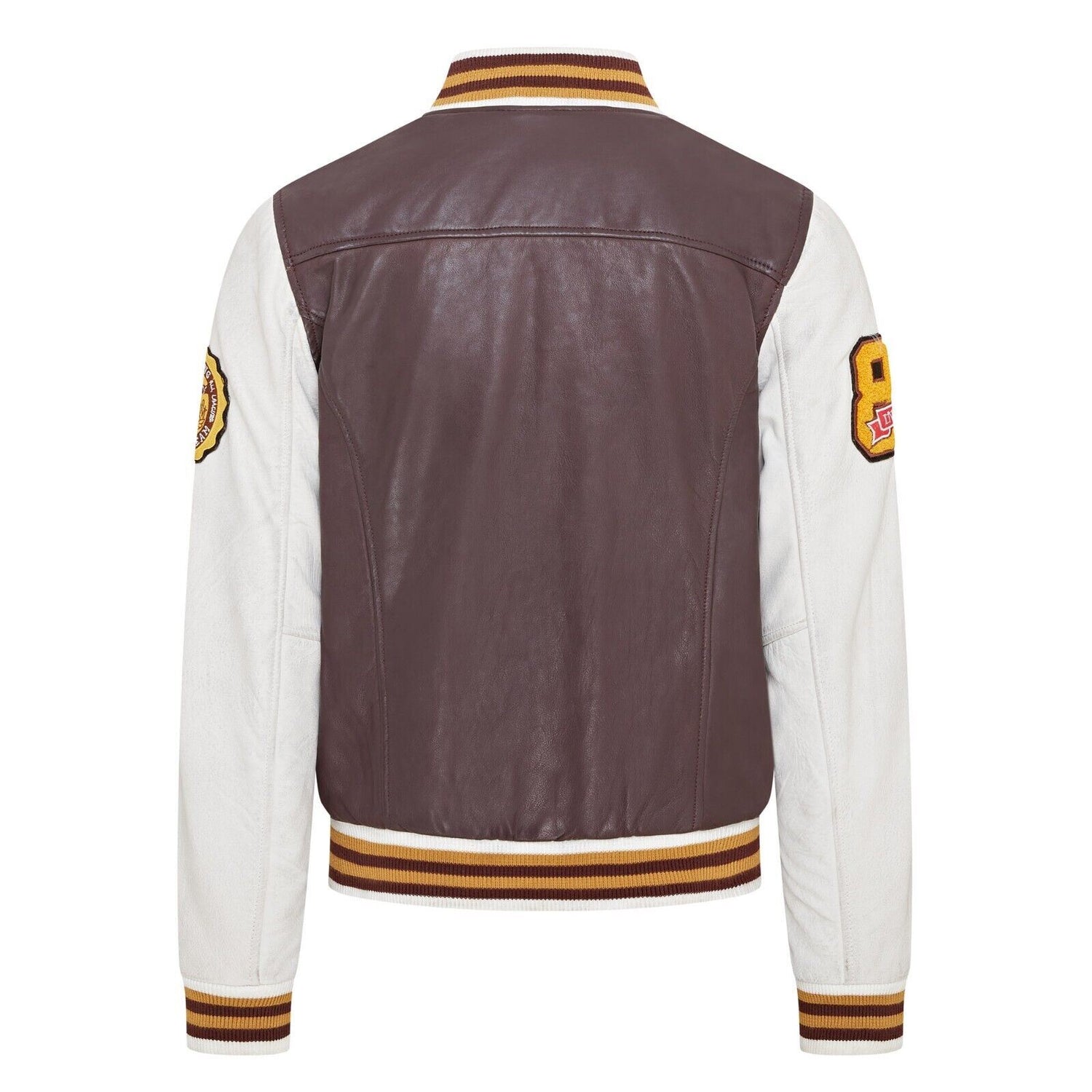 Mens Baseball Leather Letterman Bomber Jacket - Walthamstow