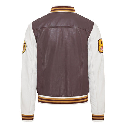 Mens Baseball Leather Letterman Bomber Jacket - Walthamstow