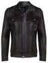 Mens Classic Leather Bluson Bomber Jacket-Cranbrook - Upperclass Fashions 