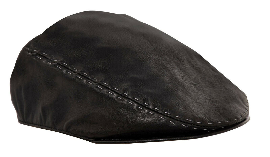 Mens Flat Hat Leather Peaky Blinders Beret Newsboy Gatsby Golf Cabbie Cap