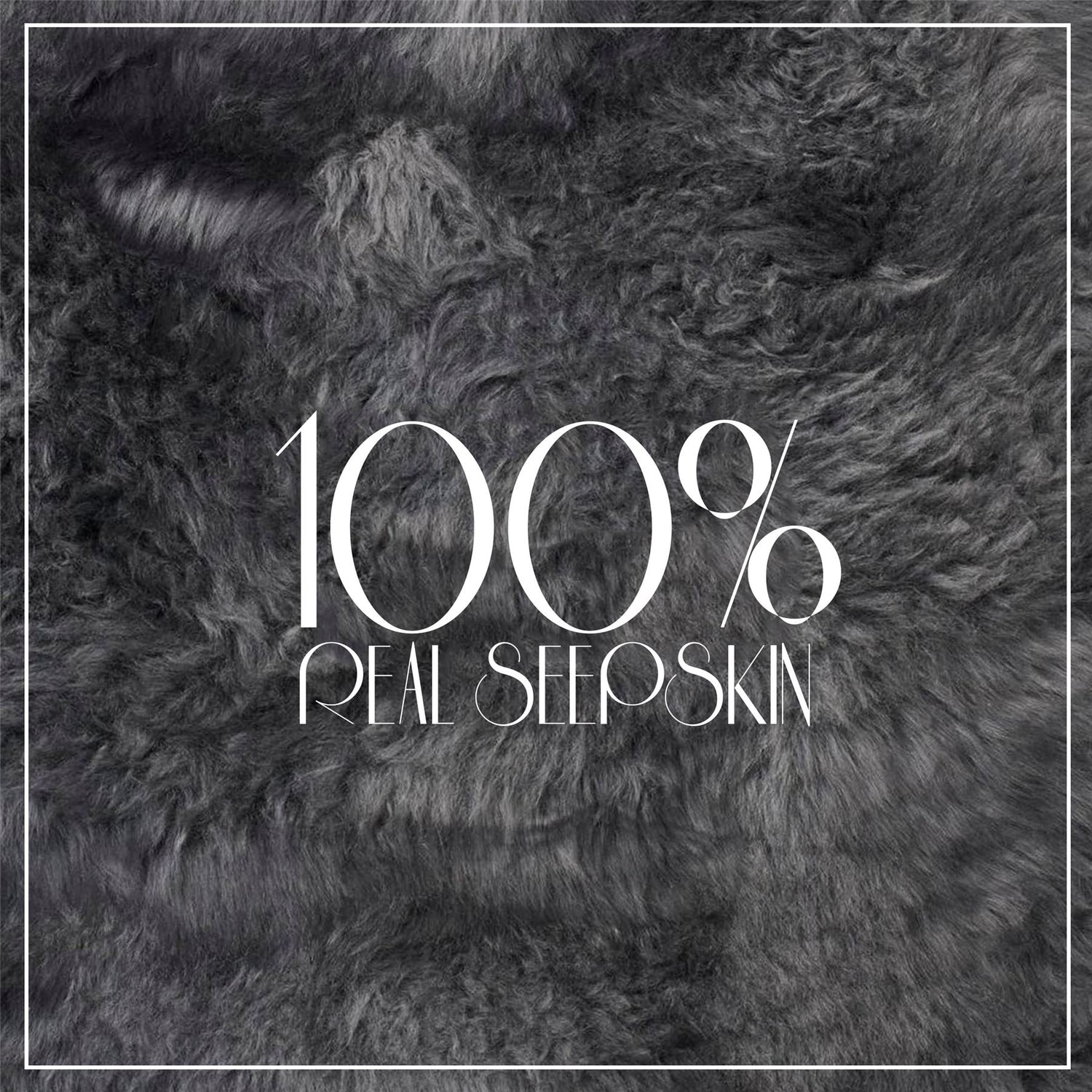 Genuine Sheepskin  40x40cm Real Wool Single Sided Cushion