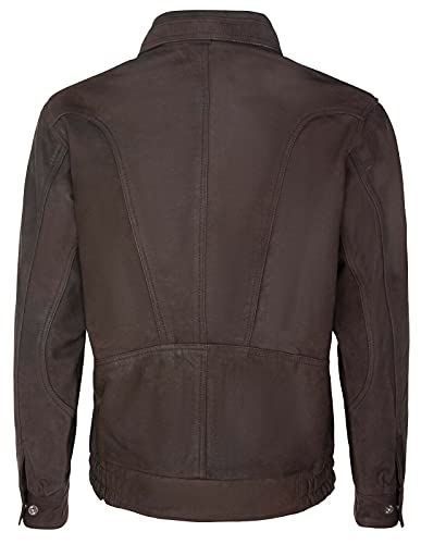 Mens Harrington Bomber Leather Jacket-Cheshunt