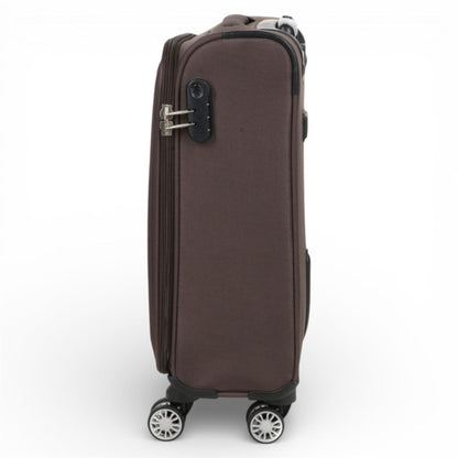 Carrollton Cabin Soft Shell Suitcase in Brown