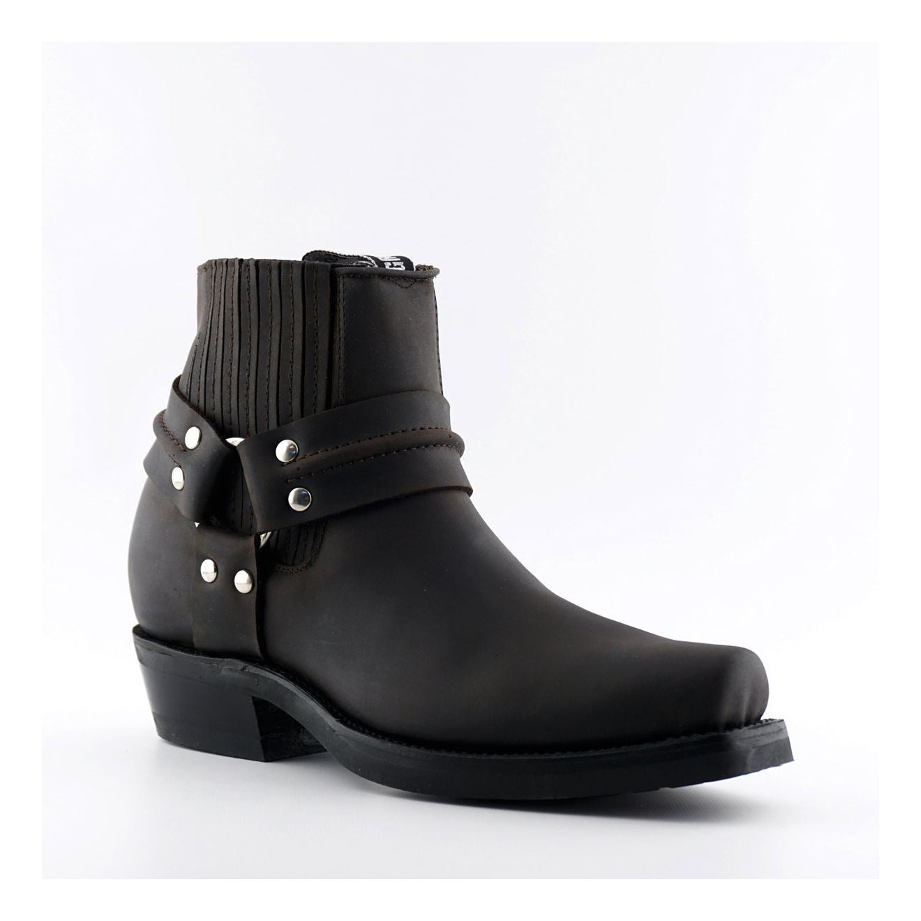 Grinders Unisex Brown Western Leather Boots-Renegade Lo