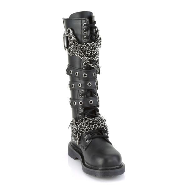 Demonia Bolt 450 Black Vegan Leather Gothic Boots