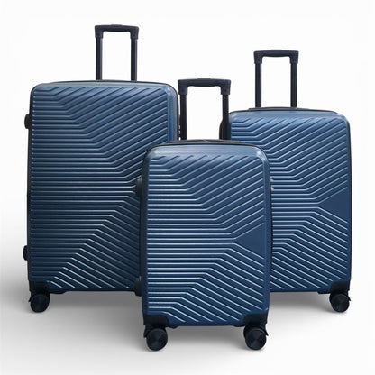 Junee Set of 3 Hard Shell Suitcase in Blue