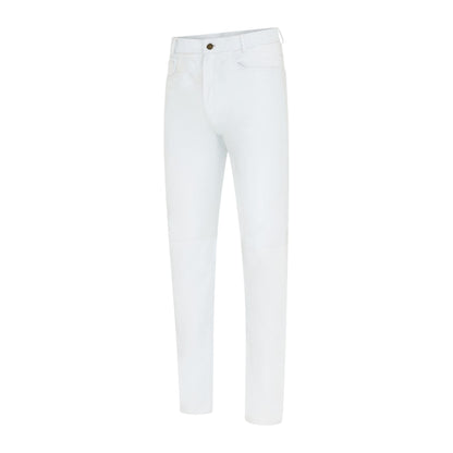 Mens Lamb Leather 501 Biker Jeans - Istanbul