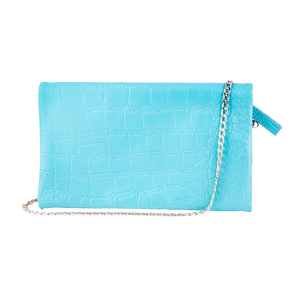 Womens Leather Clutch Shoulder Cross Body Printed Cowhide Bag