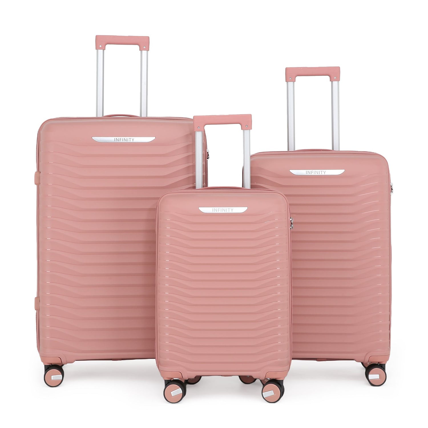 Burnaby Set of 3 Hard Shell Suitcase in Pink