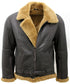 Mens B3 Sheepskin RAF Aviator Leather Jacket-Hatfield - Upperclass Fashions 