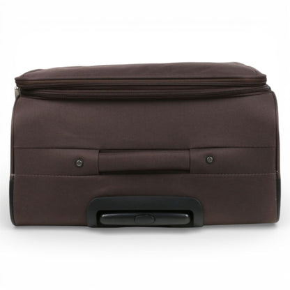 Carrollton Large Soft Shell Suitcase in Brown