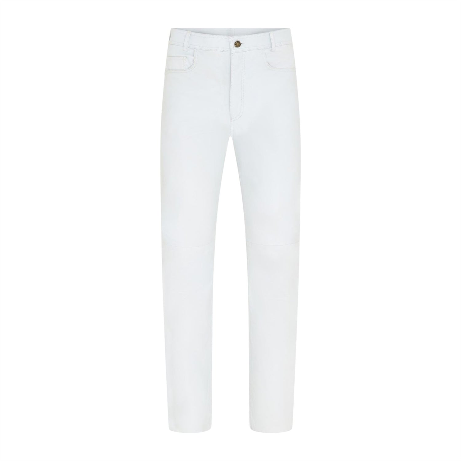 Mens Lamb Leather 501 Biker Jeans - Istanbul